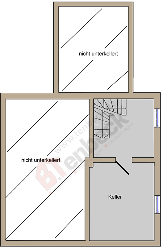 Grundriss - Keller Einfamilienhaus Bocholt