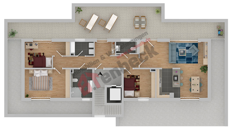 Grundriss - Wohnung 9 Wohnung Isselburg