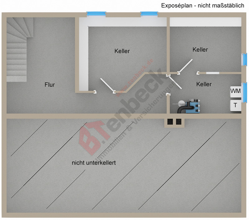 Grundriss - Keller Einfamilienhaus Bocholt