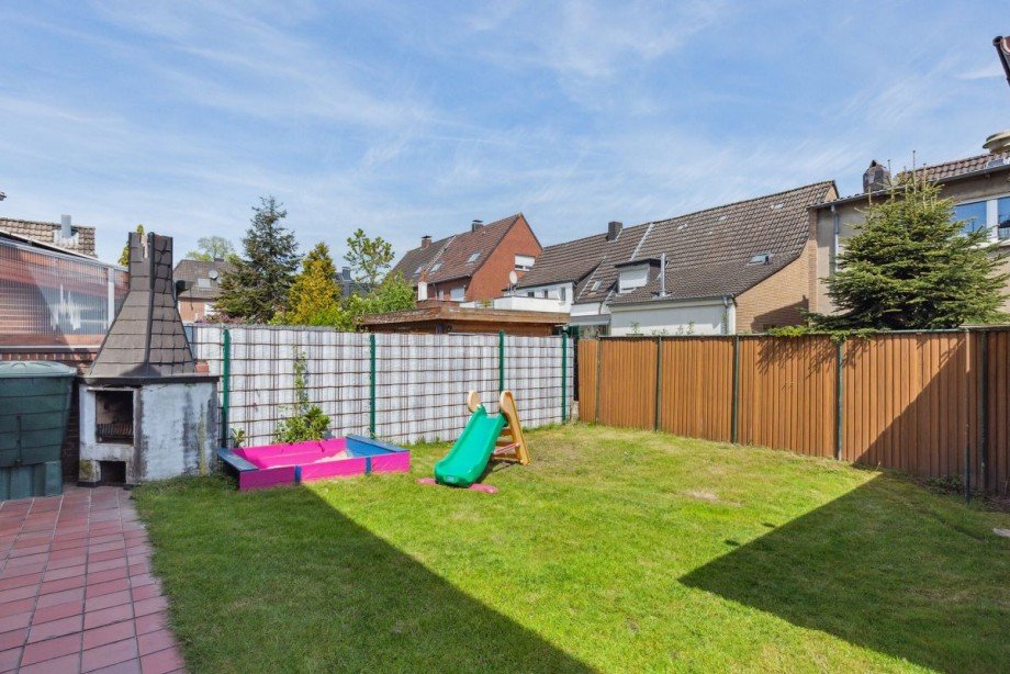 Garten Doppelhaush�lfte Bocholt