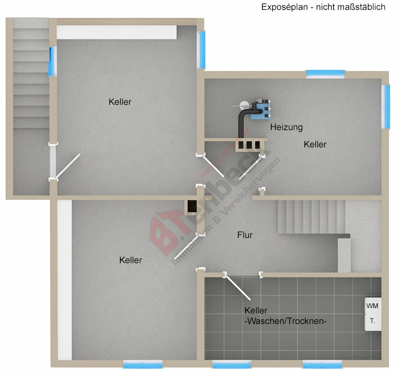 Grundriss - Keller Einfamilienhaus Bocholt