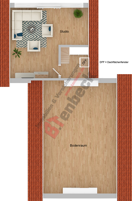 Grundriss - Spitzboden Zweifamilienhaus Isselburg
