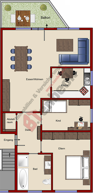 Grundriss - Wohnung Wohnung Bocholt