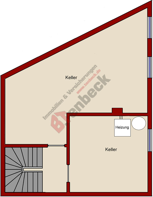 Grundriss - Keller Einfamilienhaus Bocholt