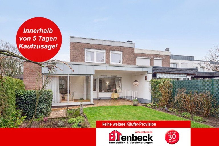 Ansicht - Garten Bocholt Reihenendhaus Einfamilienhaus in ruhiger Lage von Bocholt - N�he Stadtwald!