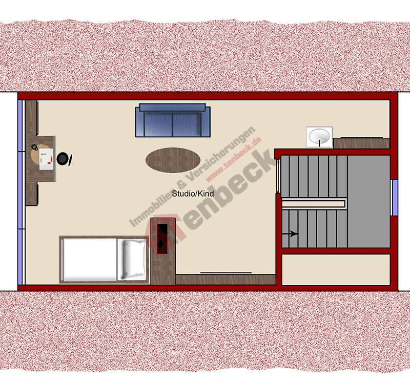 Grundriss - Spitzboden Einfamilienhaus Rhede