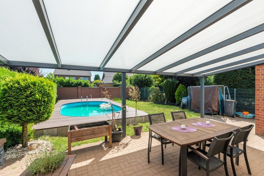 Terrasse Doppelhaush�lfte Bocholt