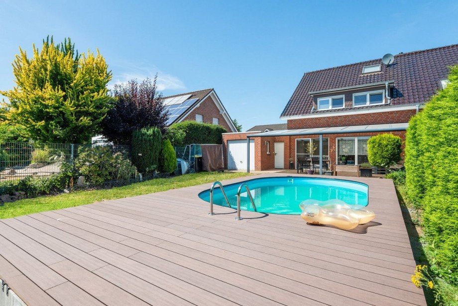 Ansicht - Garten Doppelhaush�lfte Bocholt