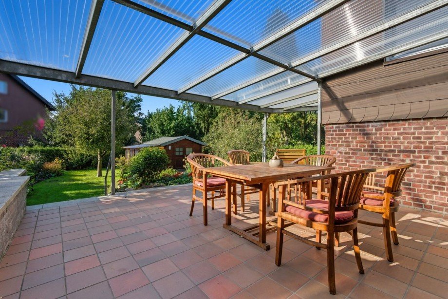 �berdachte Terrasse Reihenendhaus Bocholt