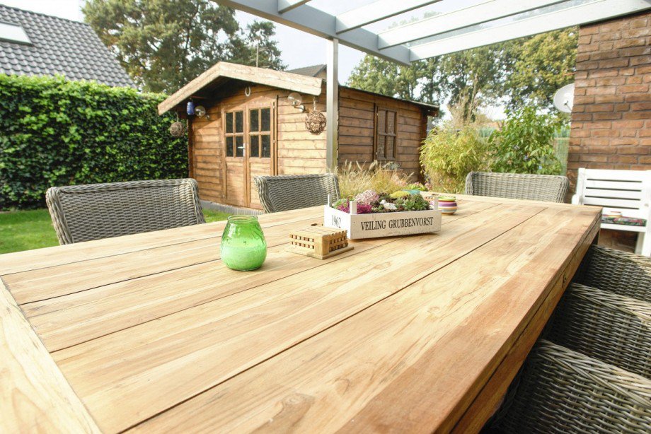 ... Terrasse - Garten Doppelhaush�lfte Bocholt