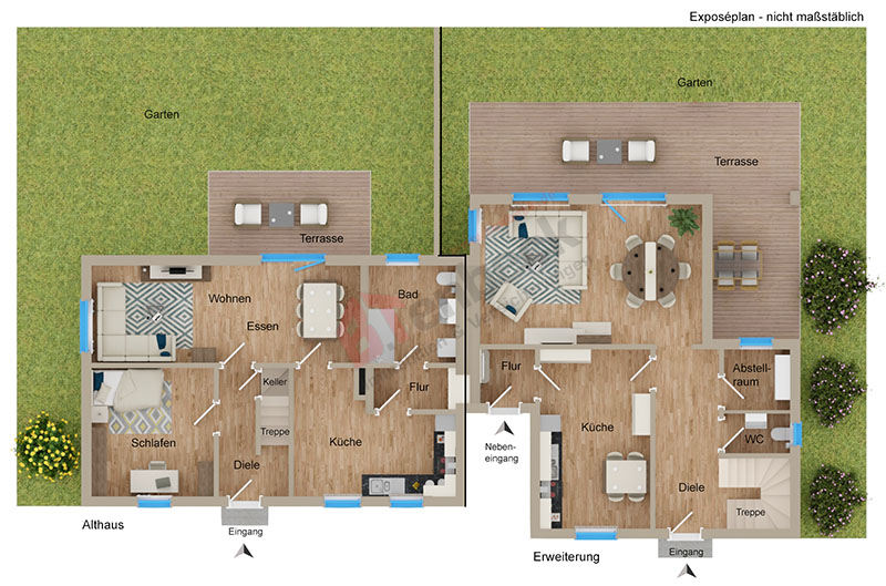 Grundriss - Erdgeschoss Einfamilienhaus Borken