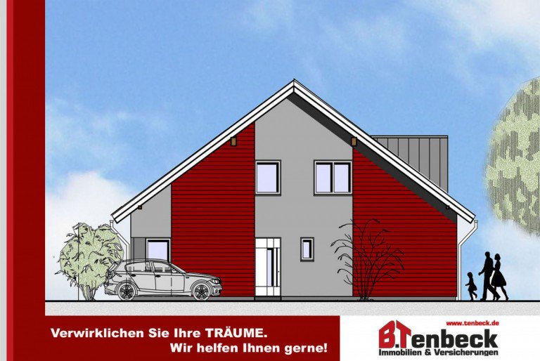 Ansicht - Eingang Haus 2 Borken-Burlo Doppelhaush�lfte Neubau von 2 Doppelhaush�lften -Haus 2- in Borken-Burlo! Ruhiges & familienfreundliches Wohnen!
