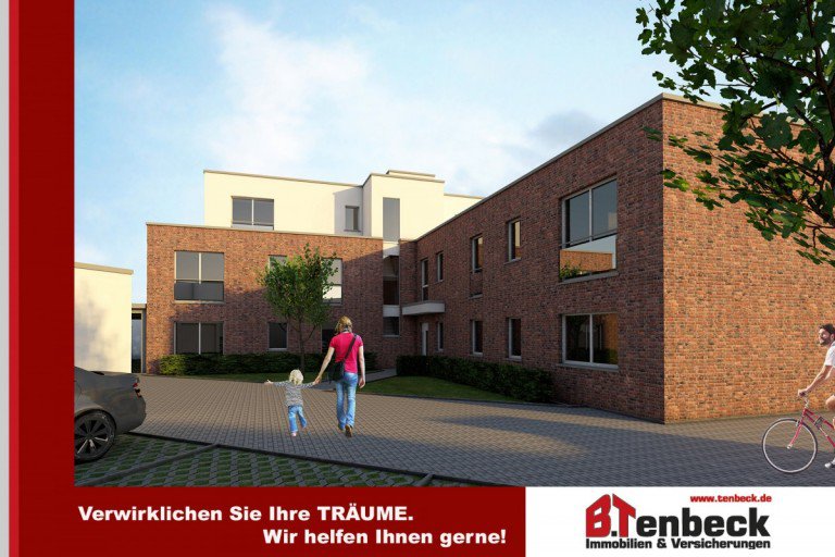 Ansicht des Hauses Isselburg Wohnung (5) Aufzug - Neubau - zentrale Lage von Isselburg! Wohnen im 1. Obergeschoss mit Loggia!