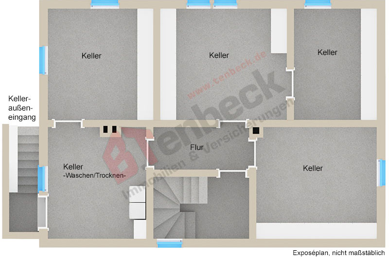 Grundriss - Keller Einfamilienhaus Rhede