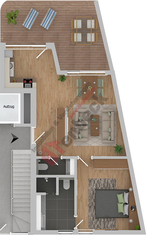 Grundriss - Wohnung 2 Wohnung Bocholt