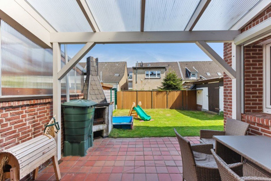 Terrasse Doppelhaush�lfte Bocholt