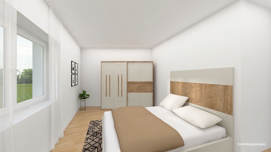 Einrichtungsbeispiel - Schlafen Wohnung Bocholt