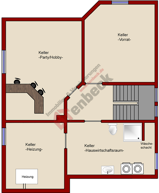 Grundriss - Keller Einfamilienhaus Rhede
