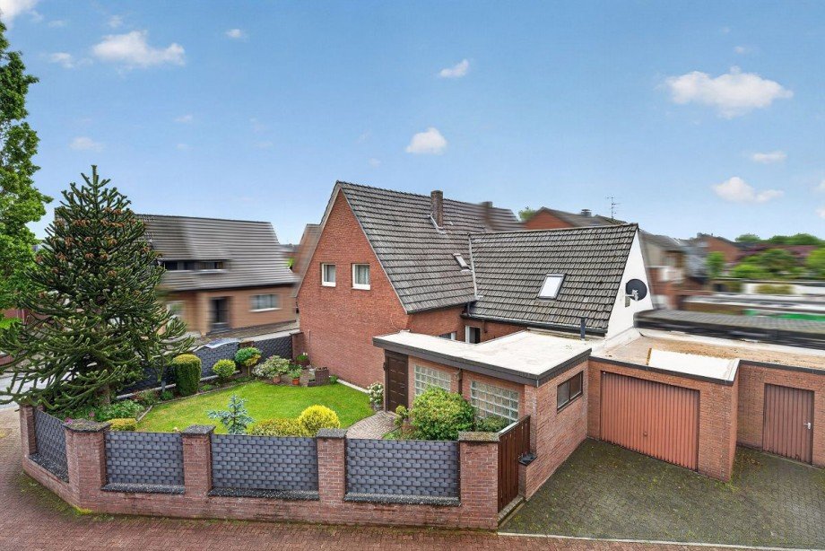 Luftbild Doppelhaush�lfte Bocholt
