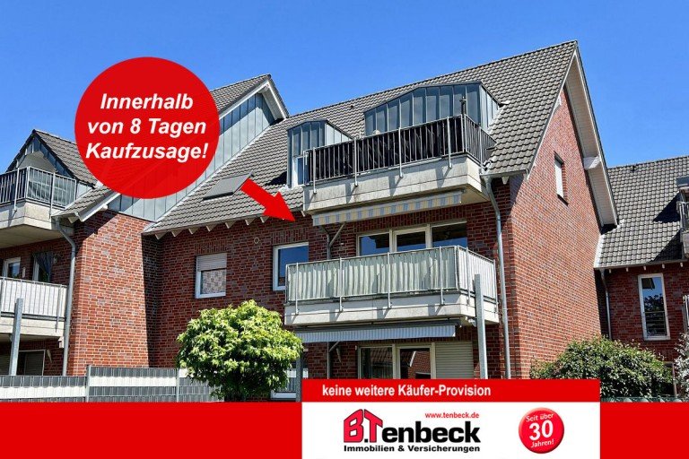 Ansicht - Balkon Bocholt Wohnung 2 Zimmer-Eigentumswohnung in Bocholt - N�he City gelegen!