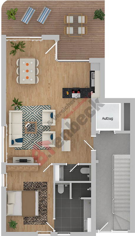 Grundriss - Wohnung 1 Wohnung Bocholt