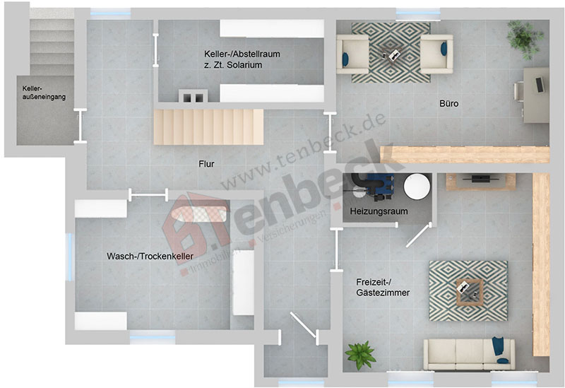 Grundriss - Keller Einfamilienhaus Bocholt