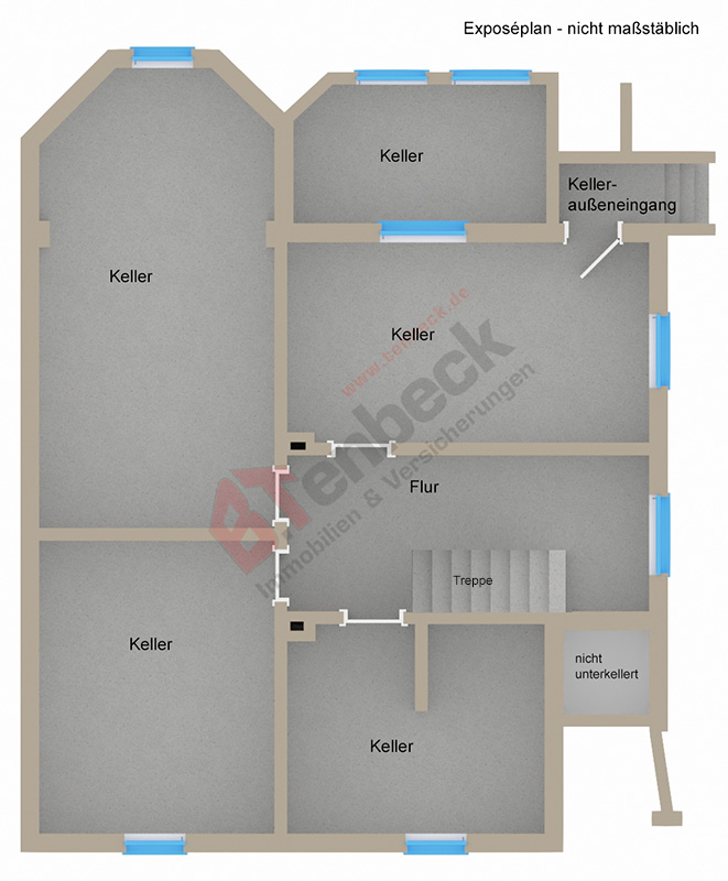 Grundriss - Keller Einfamilienhaus Bocholt