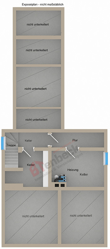 Grundriss - Keller Zweifamilienhaus Bocholt