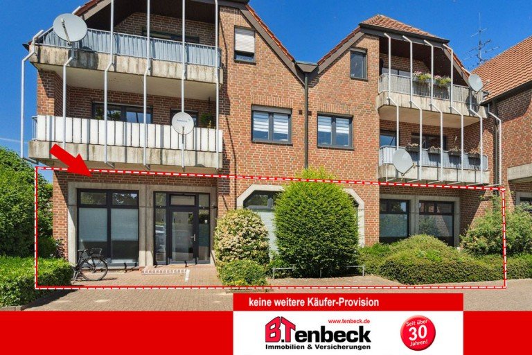Ansicht des Hauses Rhede B�ro / Praxis Gewerber�ume - ideal f�r Praxis oder B�ro mit 6 PKW-Stellpl�tzen in Rhede!!!