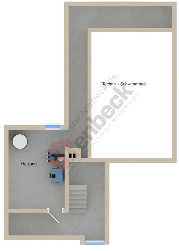 Grundriss - Keller Einfamilienhaus Bocholt
