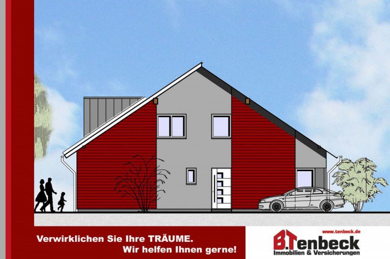 Ansicht - Eingang Haus 1 Borken-Burlo Doppelhaush�lfte Neubau von 2 Doppelhaush�lften -Haus 1- in Borken-Burlo! Ruhiges & familienfreundliches Wohnen!