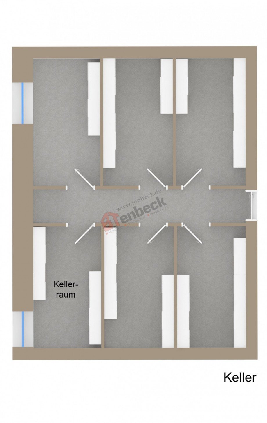 Grundriss - Keller Wohnung Bocholt