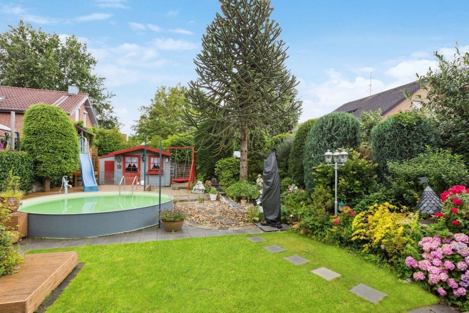 Garten Doppelhaush�lfte Bocholt