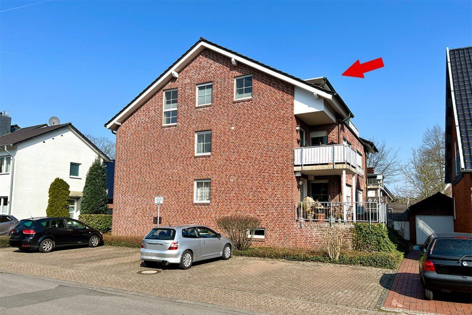 Lage Balkon - Ansicht Wohnung Bocholt