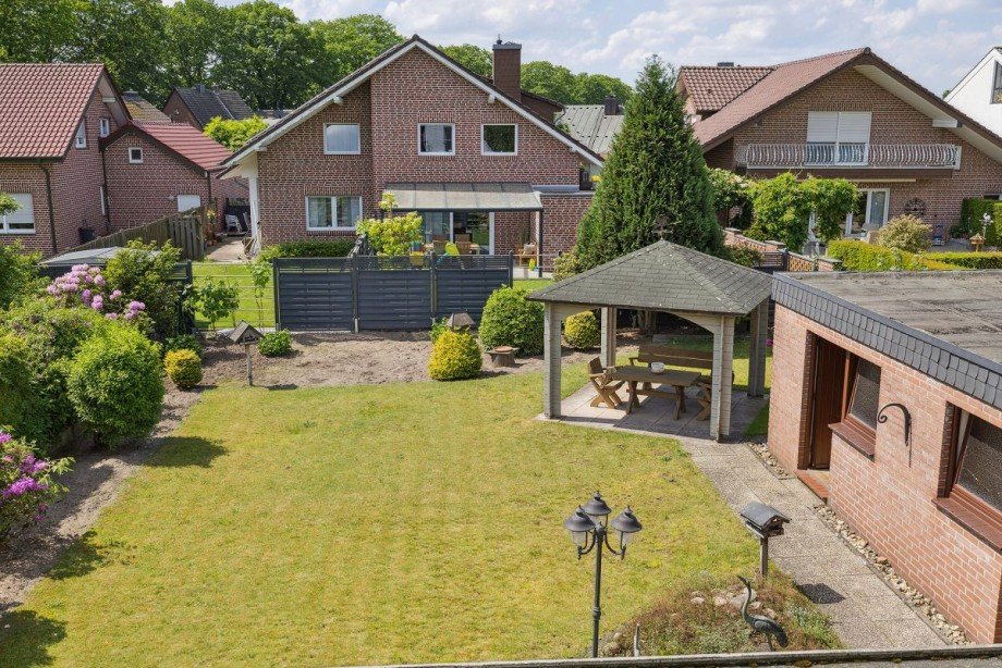 Ausblick von oben - Garten Einfamilienhaus Bocholt