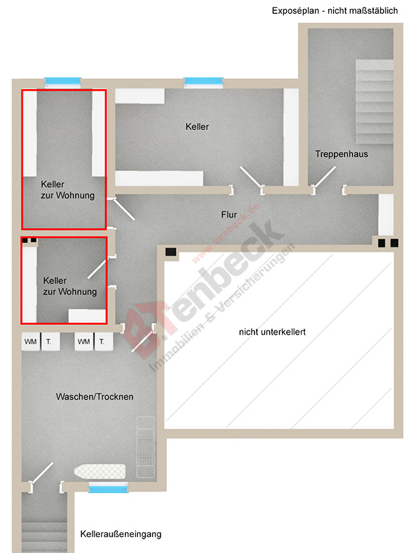 Grundriss - Keller Wohnung Bocholt