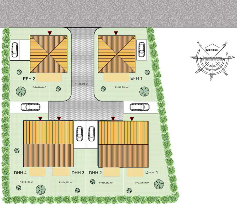 Lageplan Doppelhaush�lfte Rhede