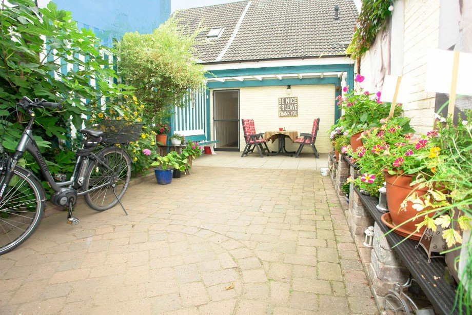 Ansicht Garten - Terrasse Doppelhaush�lfte Bocholt