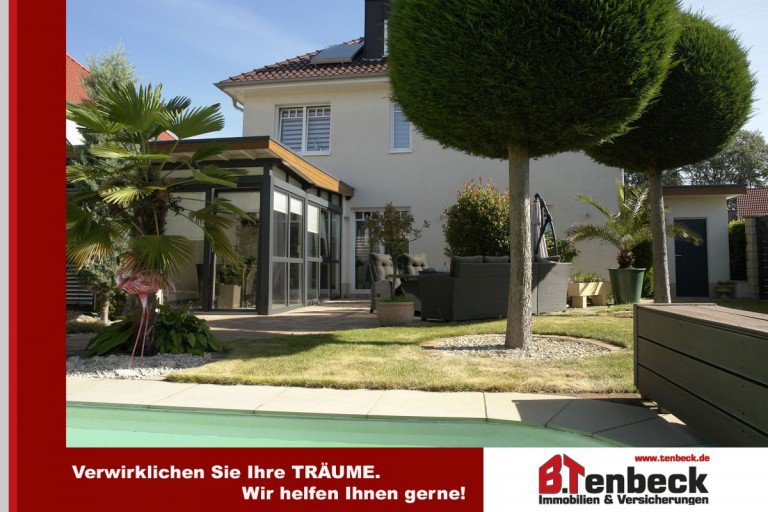 Ansicht - Garten Borken-Burlo Einfamilienhaus Carpe Diem! Mediterranes Einfamilienhaus der extra Klasse in Borken-Burlo!