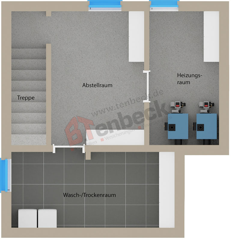 Grundriss - Keller Einfamilienhaus Bocholt