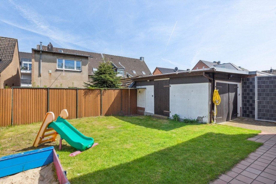 Garten Doppelhaush�lfte Bocholt