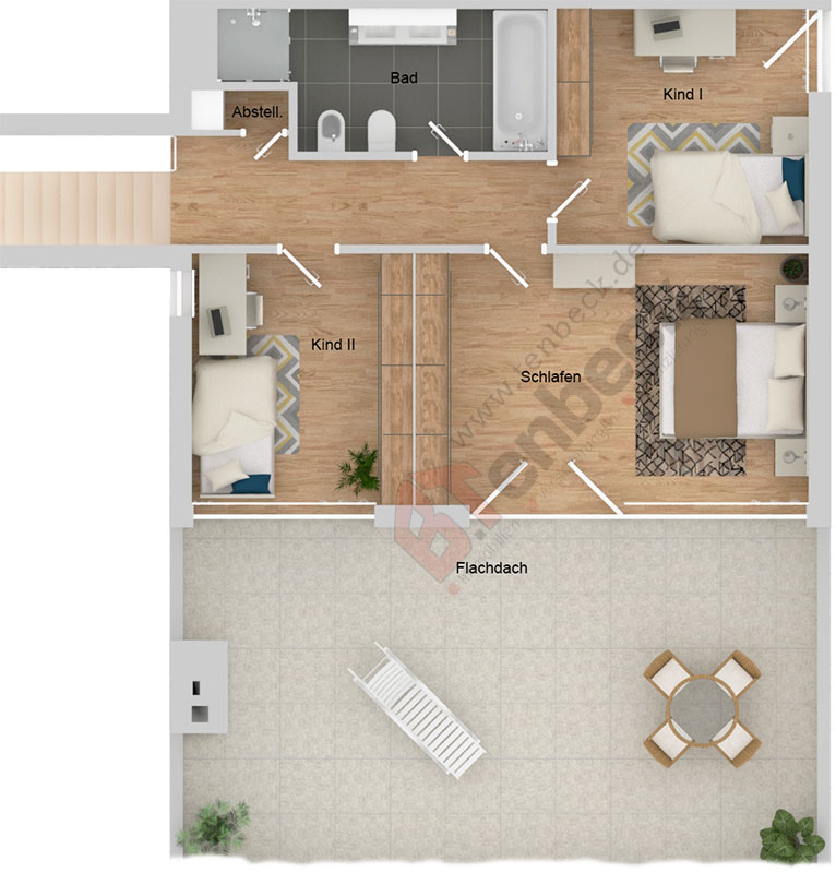 Grundriss - Obergeschoss Einfamilienhaus Bocholt