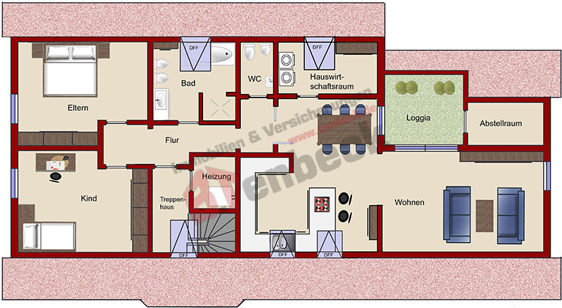 Grundriss - Obergeschoss Einfamilienhaus Bocholt