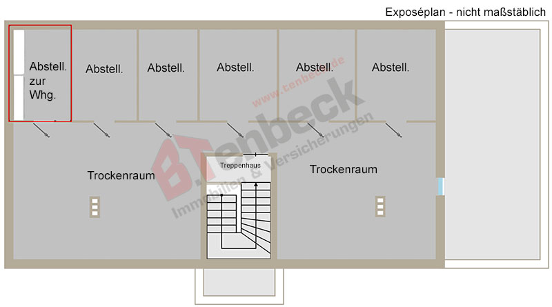 Grundriss-Dachgeschoss Wohnung Bocholt