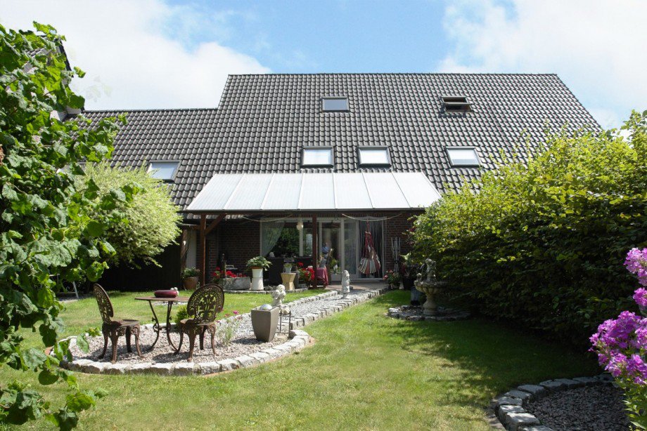 ... Ansicht - Garten Doppelhaush�lfte S�dlohn