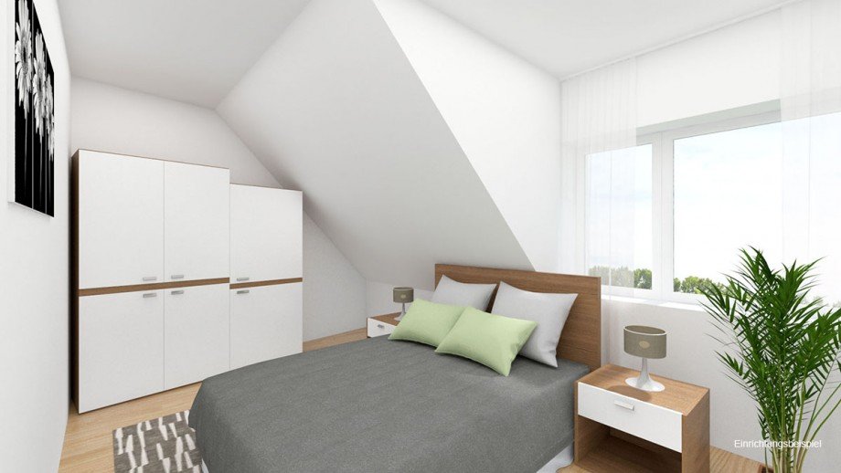 Einrichtungsbeispiel - Schlafen Wohnung Bocholt