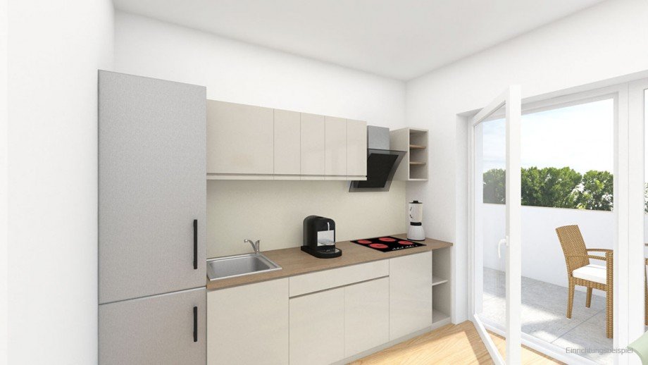 Einrichtungsbeispiel - Kochen Wohnung Bocholt
