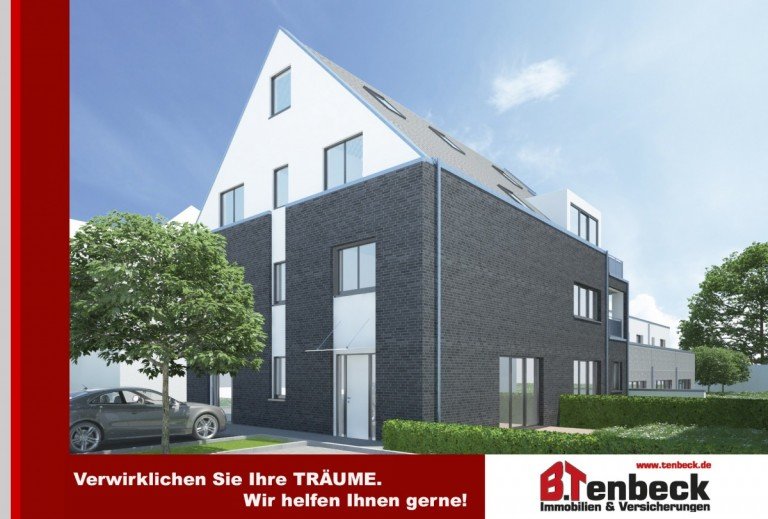 Ansicht des Hauses Bocholt Wohnung Erdgeschoss! Neubau - moderne, helle Eigentumswohnung in Citylage von Bocholt!!!+++