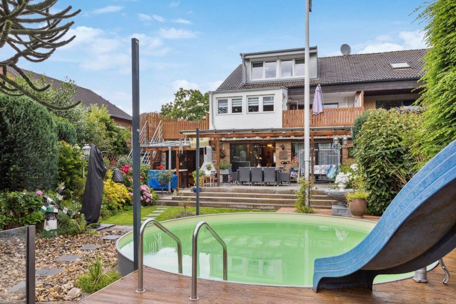 Garten Doppelhaush�lfte Bocholt