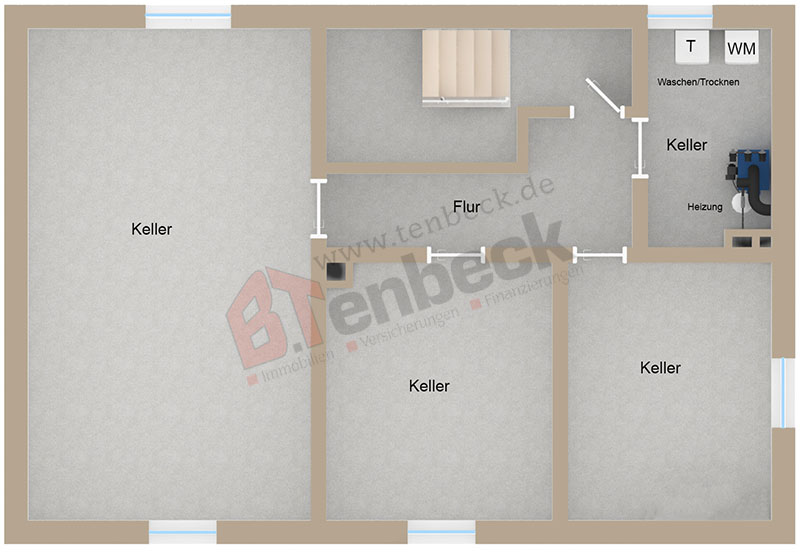 Grundriss Keller Einfamilienhaus Bocholt